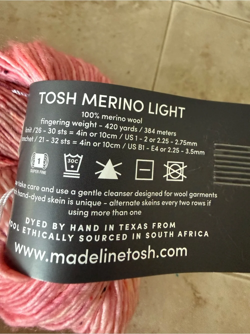 MadelineTosh Pink Peach Hand-Dyed Yarn - Barbara Deserved Better